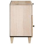 Casa si Gradina - Mobilier - Comode si corpuri - Noptiere - Noptiera cu sertar Bej 50 x 33 x 60 cm Lemn masiv de mango - Infinity.ro