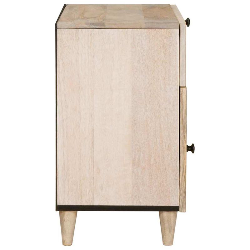 Casa si Gradina - Mobilier - Comode si corpuri - Noptiere - Noptiera cu sertar Bej 50 x 33 x 60 cm Lemn masiv de mango - Infinity.ro