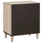 Casa si Gradina - Mobilier - Comode si corpuri - Noptiere - Noptiera cu sertar Bej 50 x 33 x 60 cm Lemn masiv de mango - Infinity.ro
