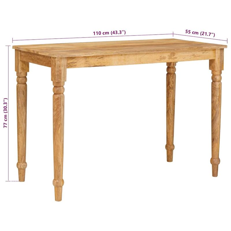 Casa si Gradina - Mobilier - Mese si birouri - Mese bucatarie si dining - Masa de cafea Maro 100 x 55 x 77 cm Lemn masiv de mango - Infinity.ro