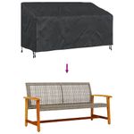 Casa si Gradina - Textile si covoare - Huse pentru mobilier - Huska pentru banca de gradina 185 x 85 x 65 / 94 cm material 210D - Infinity.ro