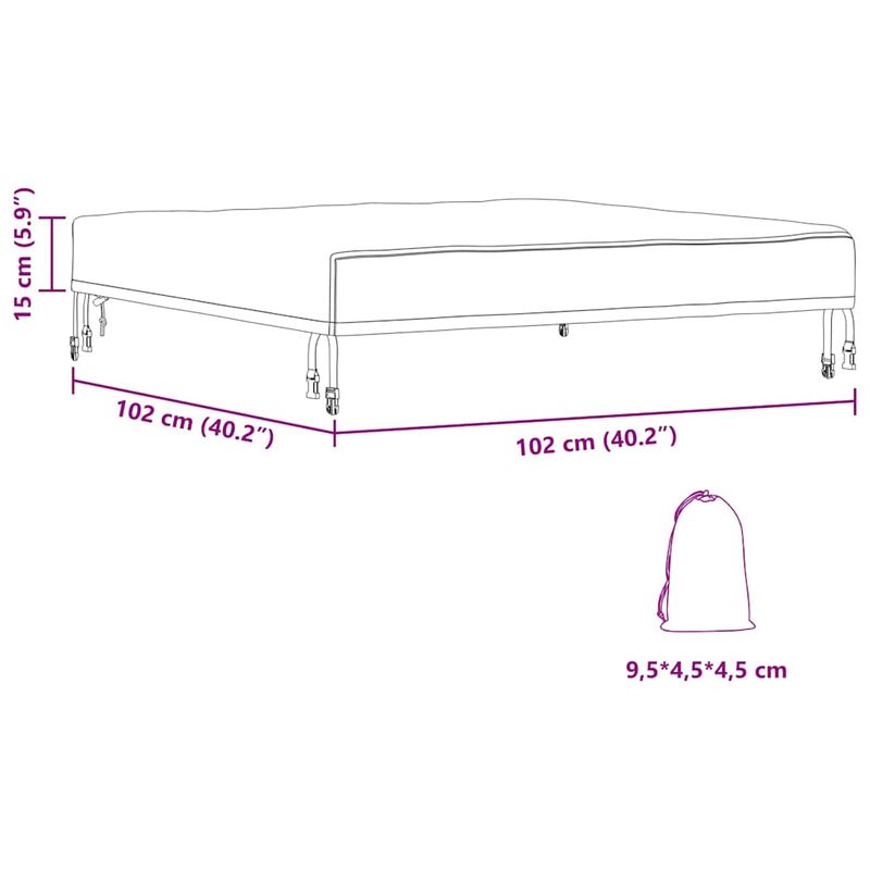Casa si Gradina - Textile si covoare - Huse pentru mobilier - Husa pentru mobilier de exterior 102 x 102 x 15 cm - Infinity.ro