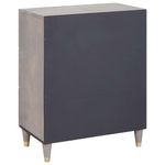 Casa si Gradina - Mobilier - Dulapuri si sifoniere - Dulapuri - Bufet Gri si Aur 60 x 33.5 x 75 cm Lemn masiv de mango - Infinity.ro