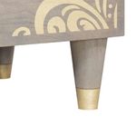 Casa si Gradina - Mobilier - Dulapuri si sifoniere - Dulapuri - Bufet Gri si Aur 60 x 33.5 x 75 cm Lemn masiv de mango - Infinity.ro