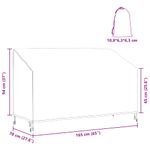 Casa si Gradina - Textile si covoare - Huse pentru mobilier - Huska pentru banca de gradina 165 x 70 x 65 / 94 cm material 420D - Infinity.ro