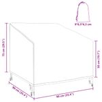 Casa si Gradina - Textile si covoare - Huse pentru mobilier - Husa pentru Scaun de Gradina 90 x 90 x 50 / 75 cm Material 600D - Infinity.ro