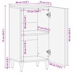 Casa si Gradina - Mobilier - Comode si corpuri - Comode - Bufet Maro deschis 33.5 x 40 x 75 cm - Infinity.ro