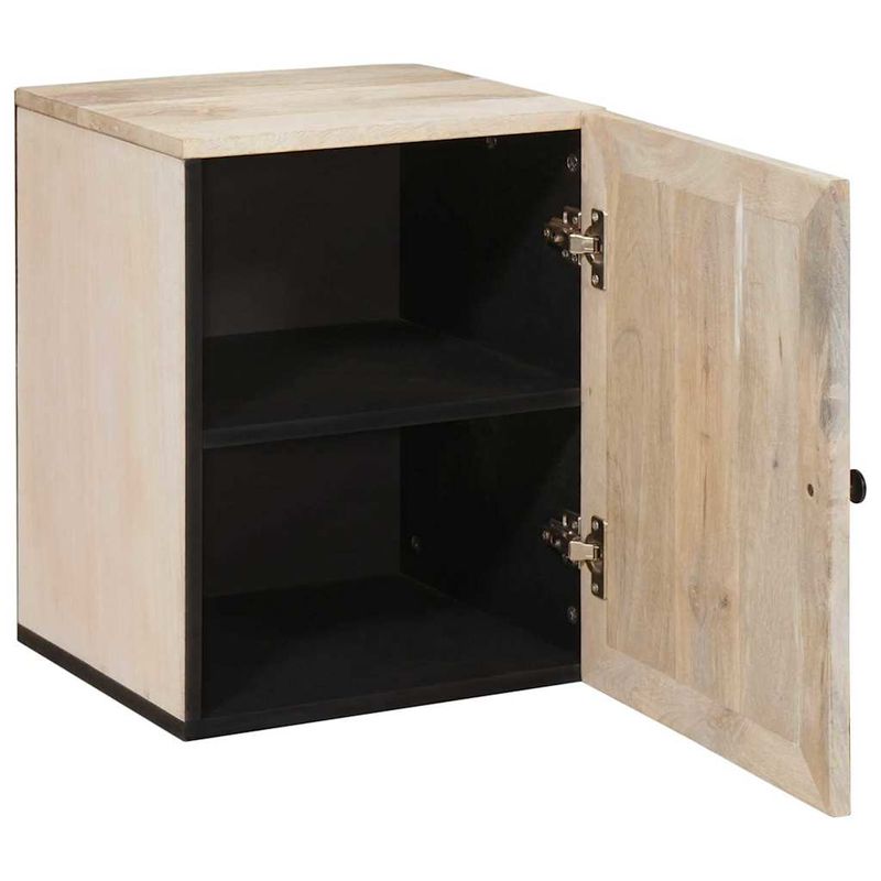 Casa si Gradina - Mobilier - Mobilier baie - Comode baie - Dulap de Baie cu usa Alb 38 x 33.5 x 160 cm Lemn solid de mango - Infinity.ro