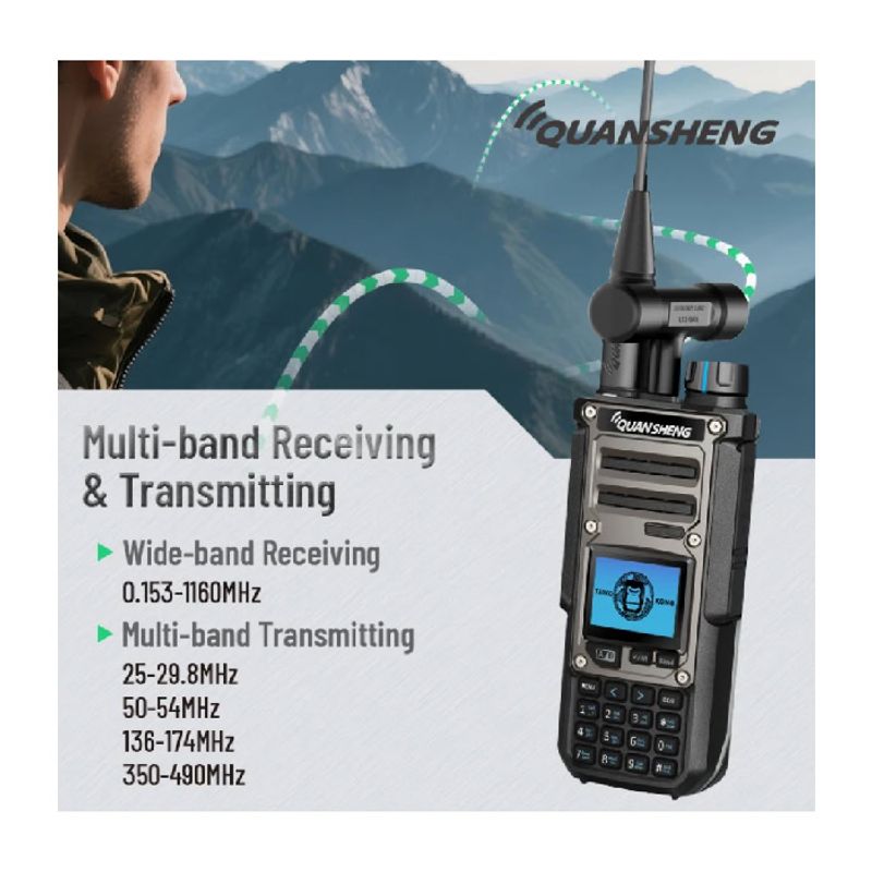 Auto si Moto - Electronice auto - Statii radio si detectoare radar - Statie emisie receptie Quansheng TK11(8), 10W, Airsoft, Drumetii - Infinity.ro