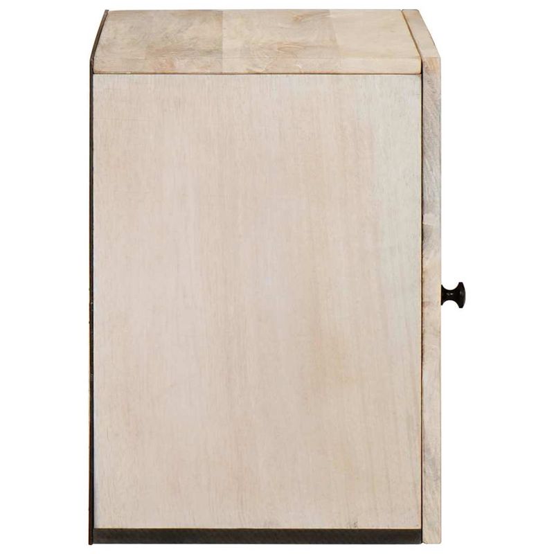 Casa si Gradina - Mobilier - Mobilier baie - Comode baie - Dulap de Baie cu usa Alb 38 x 33.5 x 160 cm Lemn solid de mango - Infinity.ro