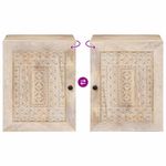 Casa si Gradina - Mobilier - Mobilier baie - Comode baie - Dulap de Baie cu usa Alb 38 x 33.5 x 160 cm Lemn solid de mango - Infinity.ro