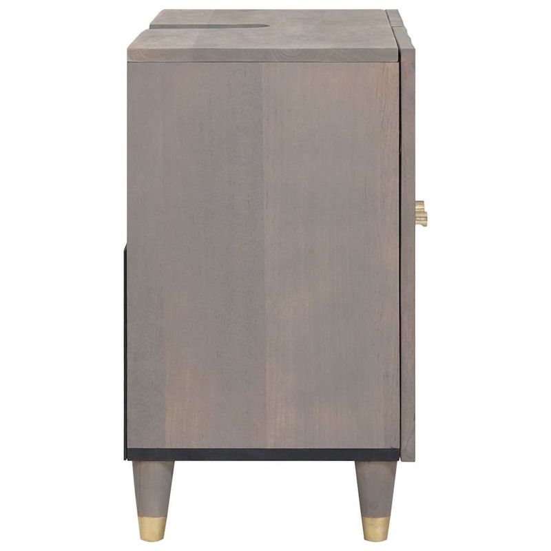 Casa si Gradina - Mobilier - Mobilier baie - Comode baie - Comoda pentru chiuveta de baie cu depozitare Gri 62 x 33 x 58 cm - Infinity.ro