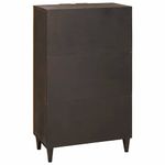 Casa si Gradina - Mobilier - Dulapuri si sifoniere - Dulapuri - Dulap lateral cu sertar cu usa Negru si Aur 60 x 33.5 x 100 cm - Infinity.ro