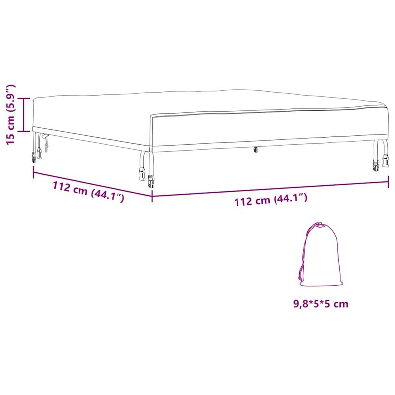 Casa si Gradina - Textile si covoare - Huse pentru mobilier - Husa pentru mobilier de exterior 112 x 112 x 15 cm - Infinity.ro