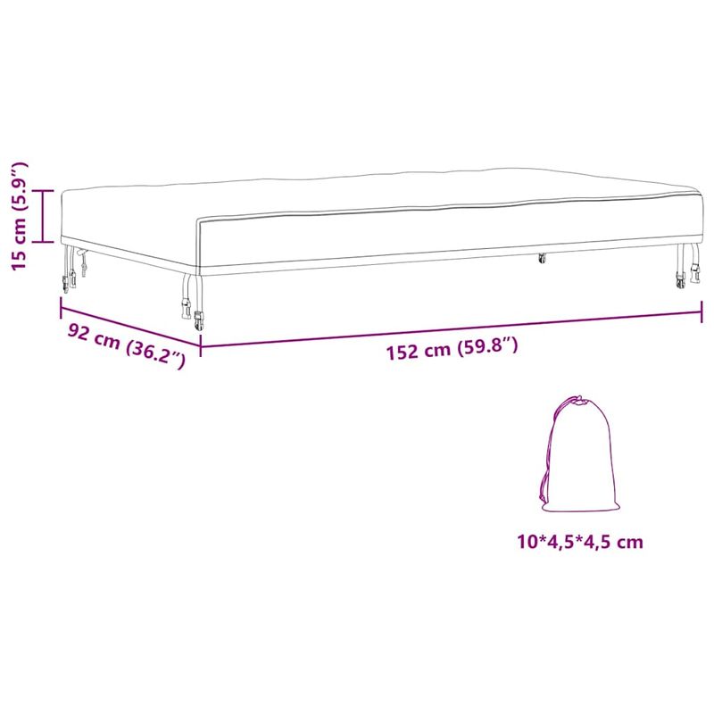 Casa si Gradina - Textile si covoare - Huse pentru mobilier - Husa pentru mobilier de exterior 152 x 92 x 15 cm - Infinity.ro