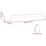 Casa si Gradina - Textile si covoare - Huse pentru mobilier - Husa pentru mobilier de exterior 202 x 102 x 15 cm - Infinity.ro