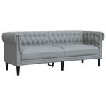 Casa si Gradina - Mobilier - Canapele si coltare - Canapele - Canapea Chesterfield Argyle Gri deschis 201.5 x 74.5 x 74.5 cm - Infinity.ro