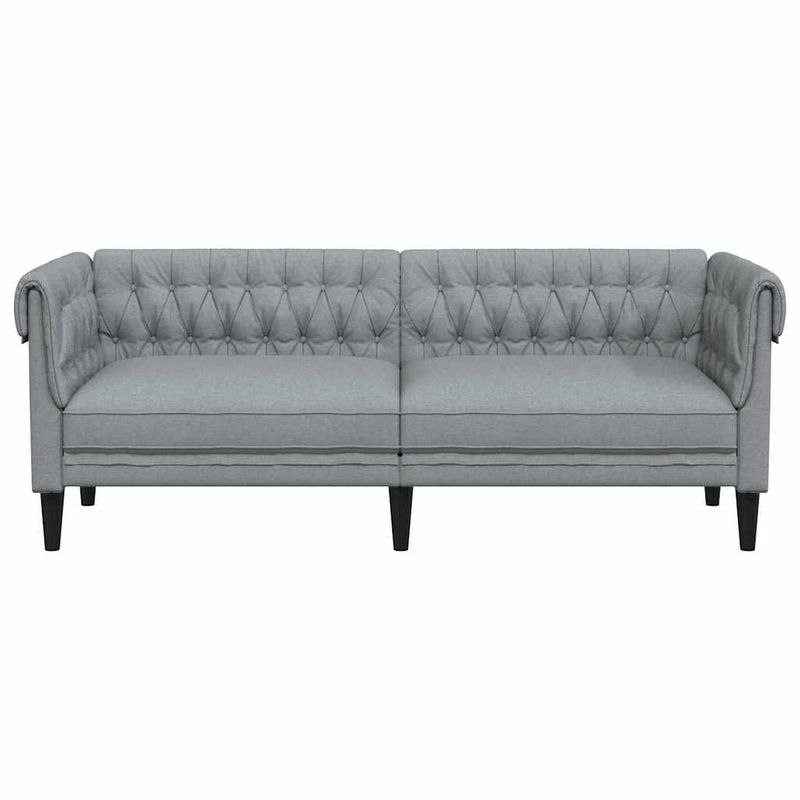 Casa si Gradina - Mobilier - Canapele si coltare - Canapele - Canapea Chesterfield Argyle Gri deschis 201.5 x 74.5 x 74.5 cm - Infinity.ro