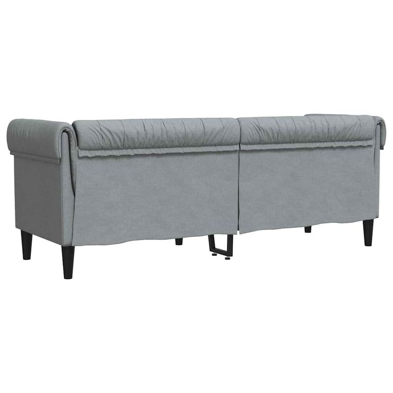Casa si Gradina - Mobilier - Canapele si coltare - Canapele - Canapea Chesterfield Argyle Gri deschis 201.5 x 74.5 x 74.5 cm - Infinity.ro