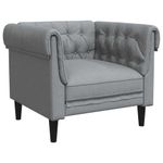 Casa si Gradina - Mobilier - Scaune si fotolii - Fotolii - Fotoliu canapea Chesterfield Gri deschis 78.5 x 74.5 x 74.5 cm - Infinity.ro