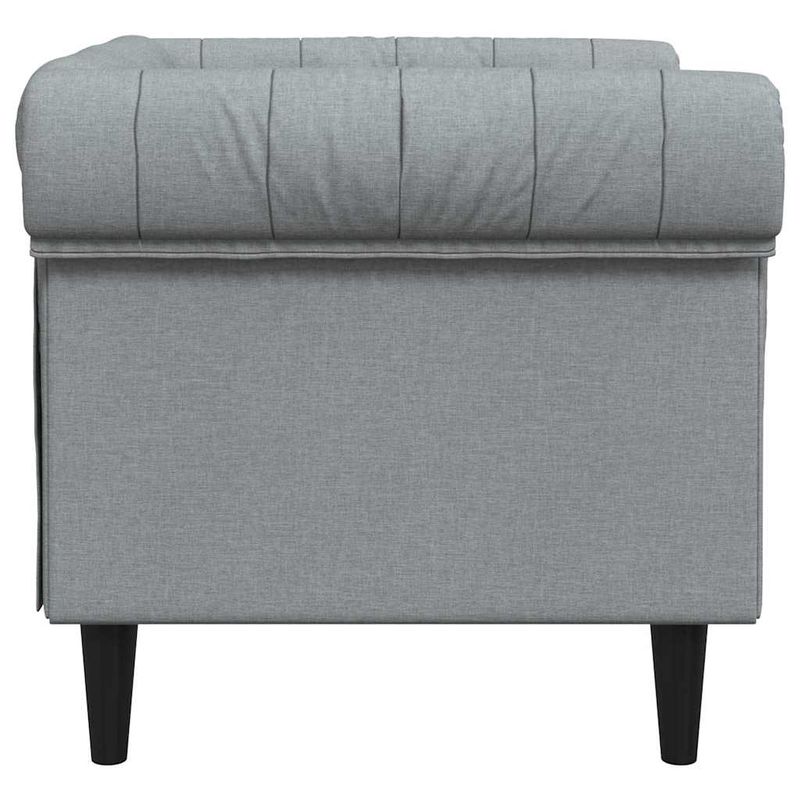 Casa si Gradina - Mobilier - Scaune si fotolii - Fotolii - Fotoliu canapea Chesterfield Gri deschis 78.5 x 74.5 x 74.5 cm - Infinity.ro