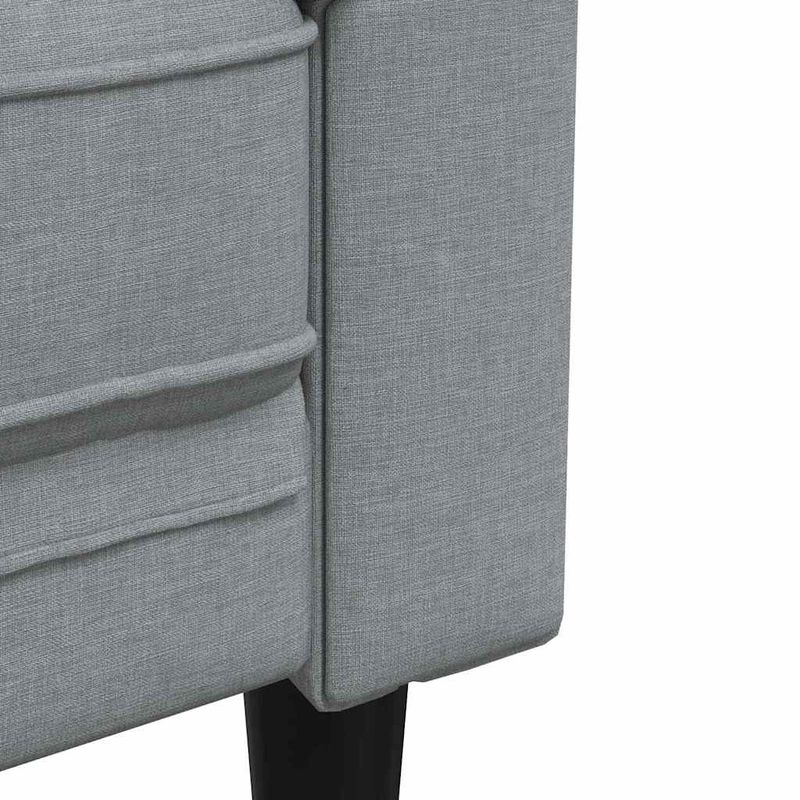 Casa si Gradina - Mobilier - Scaune si fotolii - Fotolii - Fotoliu canapea Chesterfield Gri deschis 78.5 x 74.5 x 74.5 cm - Infinity.ro
