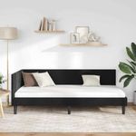 Casa si Gradina - Mobilier - Paturi si accesorii - Paturi - Cadru de pat coltar Altele cu headboard Negru 90 x 200 cm - Infinity.ro