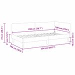 Casa si Gradina - Mobilier - Paturi si accesorii - Paturi - Cadru de pat coltar Roz 100 x 200 cm Catifea si lemn ingineresc - Infinity.ro