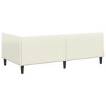 Casa si Gradina - Mobilier - Paturi si accesorii - Paturi - Cadru de pat coltar Crem 80 x 200 cm Catifea si lemn ingineresc - Infinity.ro