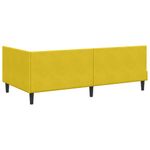 Casa si Gradina - Mobilier - Paturi si accesorii - Paturi - Cadru de pat coltar Altele cu headboard Galben 90 x 190 cm - Infinity.ro