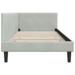 Casa si Gradina - Mobilier - Paturi si accesorii - Paturi - Cadru de pat coltar Altele cu headboard Gri deschis 80 x 200 cm - Infinity.ro