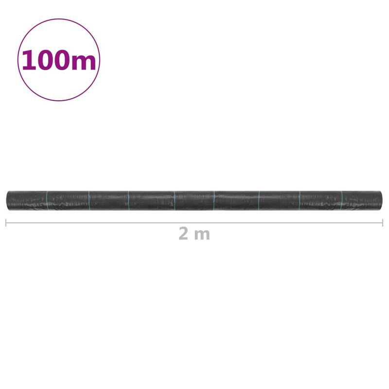 Casa si Gradina - Gradinarit si plante - Sere si solarii - Membrana antiburuieni & antiradacini, negru, 2 x 100 m, PP - Infinity.ro