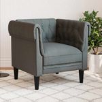 Casa si Gradina - Mobilier - Scaune si fotolii - Fotolii - Fotoliu canapea Chesterfield Gri inchis 78.5 x 74.5 x 74.5 cm - Infinity.ro
