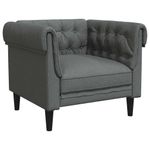 Casa si Gradina - Mobilier - Scaune si fotolii - Fotolii - Fotoliu canapea Chesterfield Gri inchis 78.5 x 74.5 x 74.5 cm - Infinity.ro