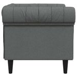 Casa si Gradina - Mobilier - Scaune si fotolii - Fotolii - Fotoliu canapea Chesterfield Gri inchis 78.5 x 74.5 x 74.5 cm - Infinity.ro