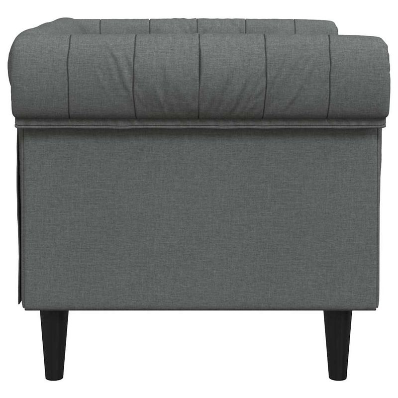 Casa si Gradina - Mobilier - Scaune si fotolii - Fotolii - Fotoliu canapea Chesterfield Gri inchis 78.5 x 74.5 x 74.5 cm - Infinity.ro