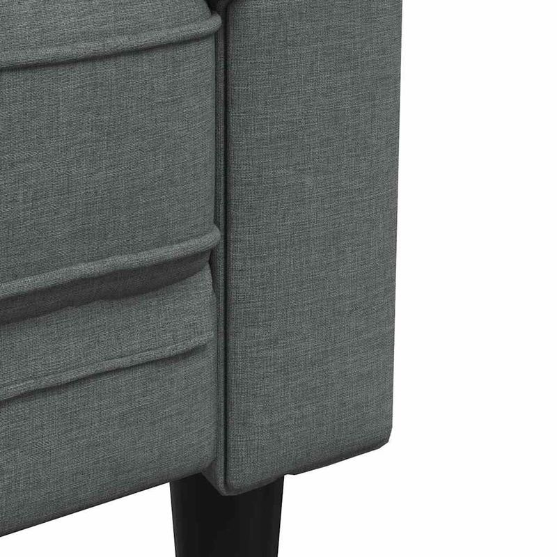 Casa si Gradina - Mobilier - Scaune si fotolii - Fotolii - Fotoliu canapea Chesterfield Gri inchis 78.5 x 74.5 x 74.5 cm - Infinity.ro
