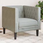 Casa si Gradina - Mobilier - Scaune si fotolii - Fotolii - Fotoliu canapea Chesterfield Gri deschis 71 x 74.5 x 70.5 cm - Infinity.ro
