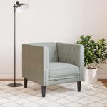 Casa si Gradina - Mobilier - Scaune si fotolii - Fotolii - Fotoliu canapea Chesterfield Gri deschis 71 x 74.5 x 70.5 cm - Infinity.ro