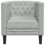 Casa si Gradina - Mobilier - Scaune si fotolii - Fotolii - Fotoliu canapea Chesterfield Gri deschis 71 x 74.5 x 70.5 cm - Infinity.ro