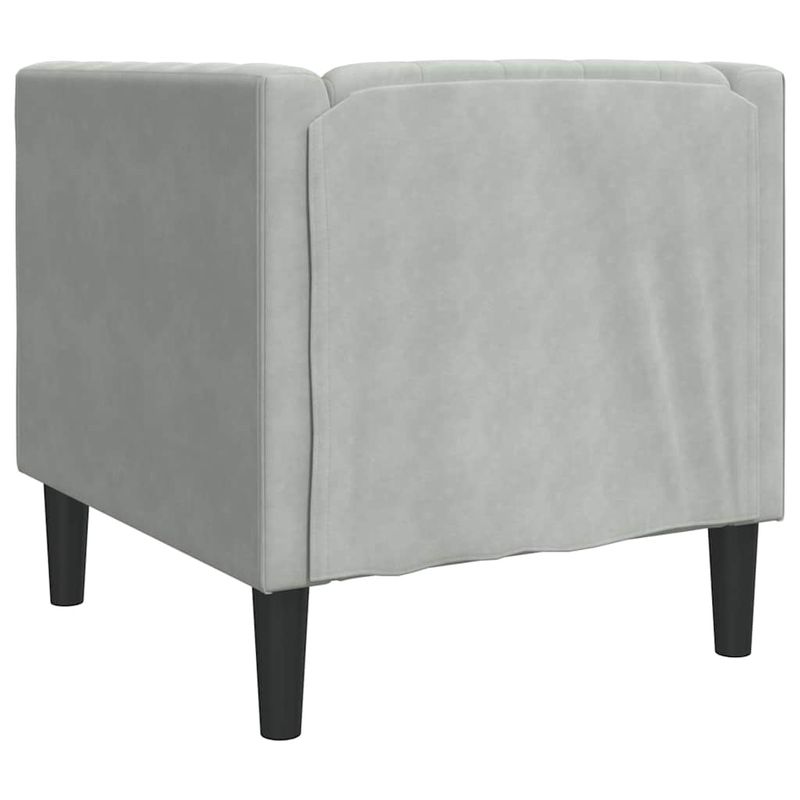Casa si Gradina - Mobilier - Scaune si fotolii - Fotolii - Fotoliu canapea Chesterfield Gri deschis 71 x 74.5 x 70.5 cm - Infinity.ro