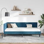Casa si Gradina - Mobilier - Paturi si accesorii - Paturi - Cadru de pat coltar Altele cu headboard albastru 80 x 200 cm - Infinity.ro