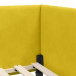 Casa si Gradina - Mobilier - Paturi si accesorii - Paturi - Cadru de pat coltar Altele cu headboard Galben 80 x 200 cm - Infinity.ro