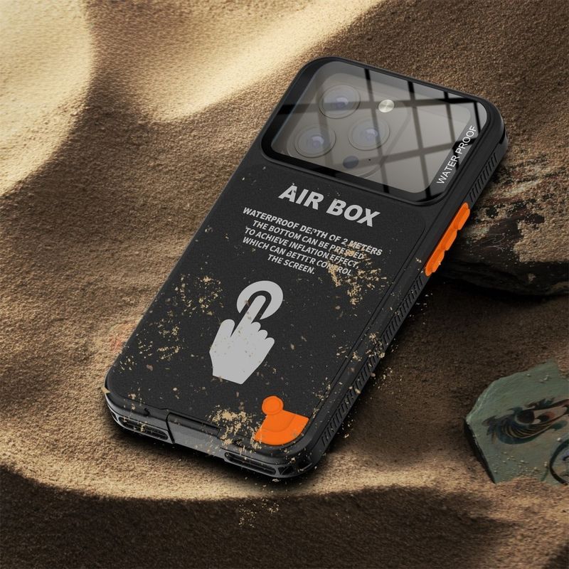 Laptop, Telefoane si Tablete - Telefoane mobile si accesorii - Accesorii Telefoane - Huse telefoane - Husa pentru telefon universal (grosime max. 15mm) - ShellBox AirBox Waterproof IP68 Case (max. 6.9 inch) - Negru - Infinity.ro