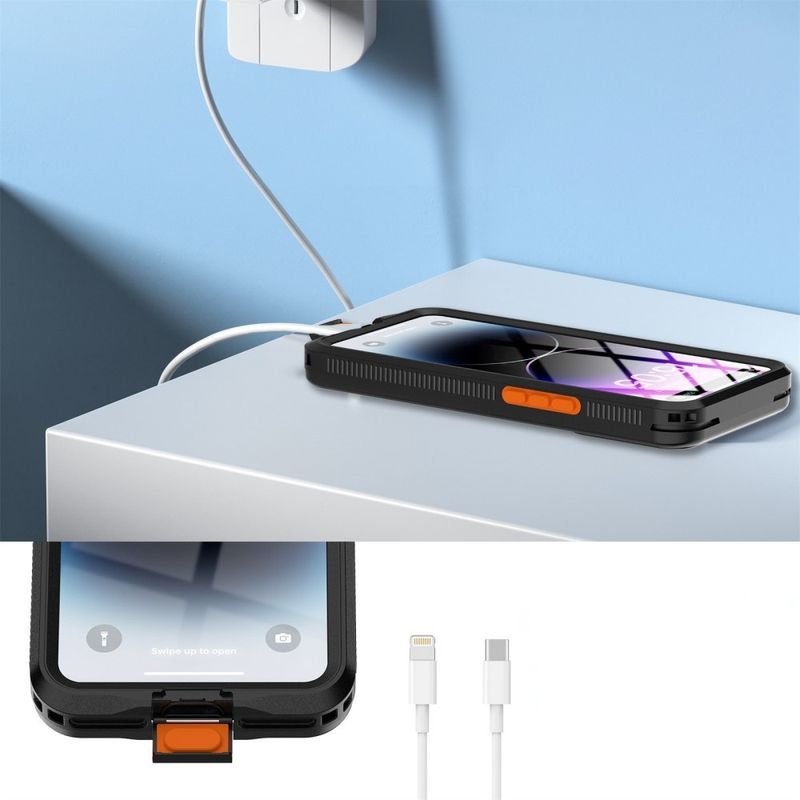 Laptop, Telefoane si Tablete - Telefoane mobile si accesorii - Accesorii Telefoane - Huse telefoane - Husa pentru telefon universal (grosime max. 15mm) - ShellBox AirBox Waterproof IP68 Case (max. 6.9 inch) - Negru - Infinity.ro