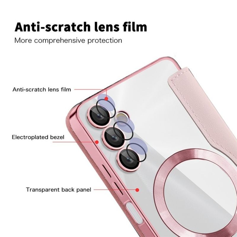 Laptop, Telefoane si Tablete - Telefoane mobile si accesorii - Accesorii Telefoane - Huse telefoane - Husa pentru Samsung Galaxy A05s - Techsuit SmartMag Book Case - Roz - Infinity.ro