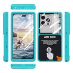 Laptop, Telefoane si Tablete - Telefoane mobile si accesorii - Accesorii Telefoane - Huse telefoane - Husa pentru telefon universal (grosime max. 15mm) - ShellBox AirBox Waterproof IP68 Case (max. 6.9 inch) - Albastru - Infinity.ro
