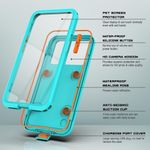 Laptop, Telefoane si Tablete - Telefoane mobile si accesorii - Accesorii Telefoane - Huse telefoane - Husa pentru iPhone 12/12 Pro/13/13 Pro/14/14 pro/15/15 Pro/16 - ShellBox AirBox Waterproof IP68 Case (6.1 inch) - Albastru - Infinity.ro