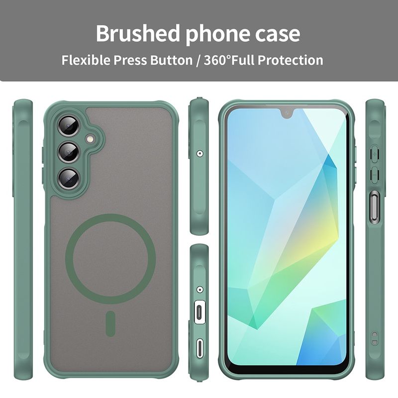 Laptop, Telefoane si Tablete - Telefoane mobile si accesorii - Accesorii Telefoane - Huse telefoane - Husa pentru Samsung Galaxy A16 4G / A16 5G - Techsuit HaloFrost II MagSafe - Verde - Infinity.ro