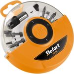 Casa si Gradina - Constructii - Scule electrice si accesorii - Seturi si accesorii pentru gaurit si insurubat - Set 26 accesorii Defort biti, adaptoare in cutie plastic - Infinity.ro